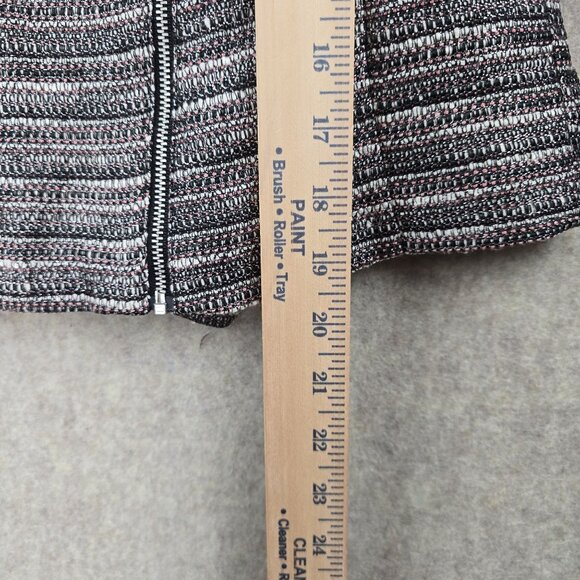 H&M Women’s Textured Metallic Crop Jacket Size 6 Multi-Color - Picture 6 of 7